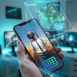 شاشة هاتف تعرض لعبة ببجي لايت PUBG MOBILE LITE الخفيفة على الأجهزة الضعيفة